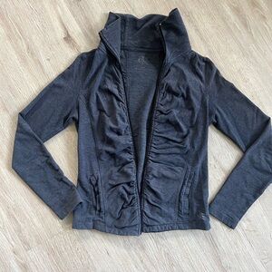 Calvin Klein ruched athletic zip up